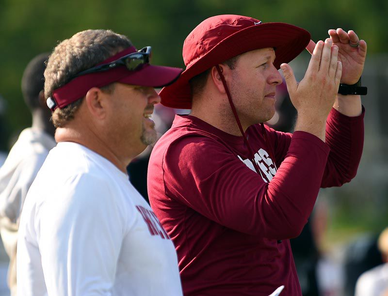 Dothan High Wolves begin football practice